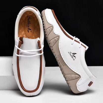 New Casual Shoes for Men Sneakers Handmade Soft Men Loafers plus Size 39-48 Men Moccasins Lightweight Boat Footwear
