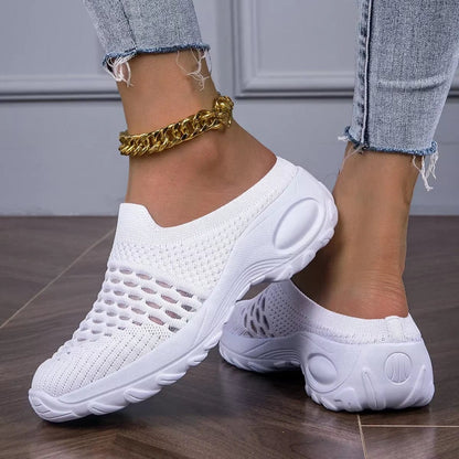 2024 Summer New Lady Mesh Orthopedic Clogs Arch Support Walking Shoes Breathable Outdoor Slippers for Women