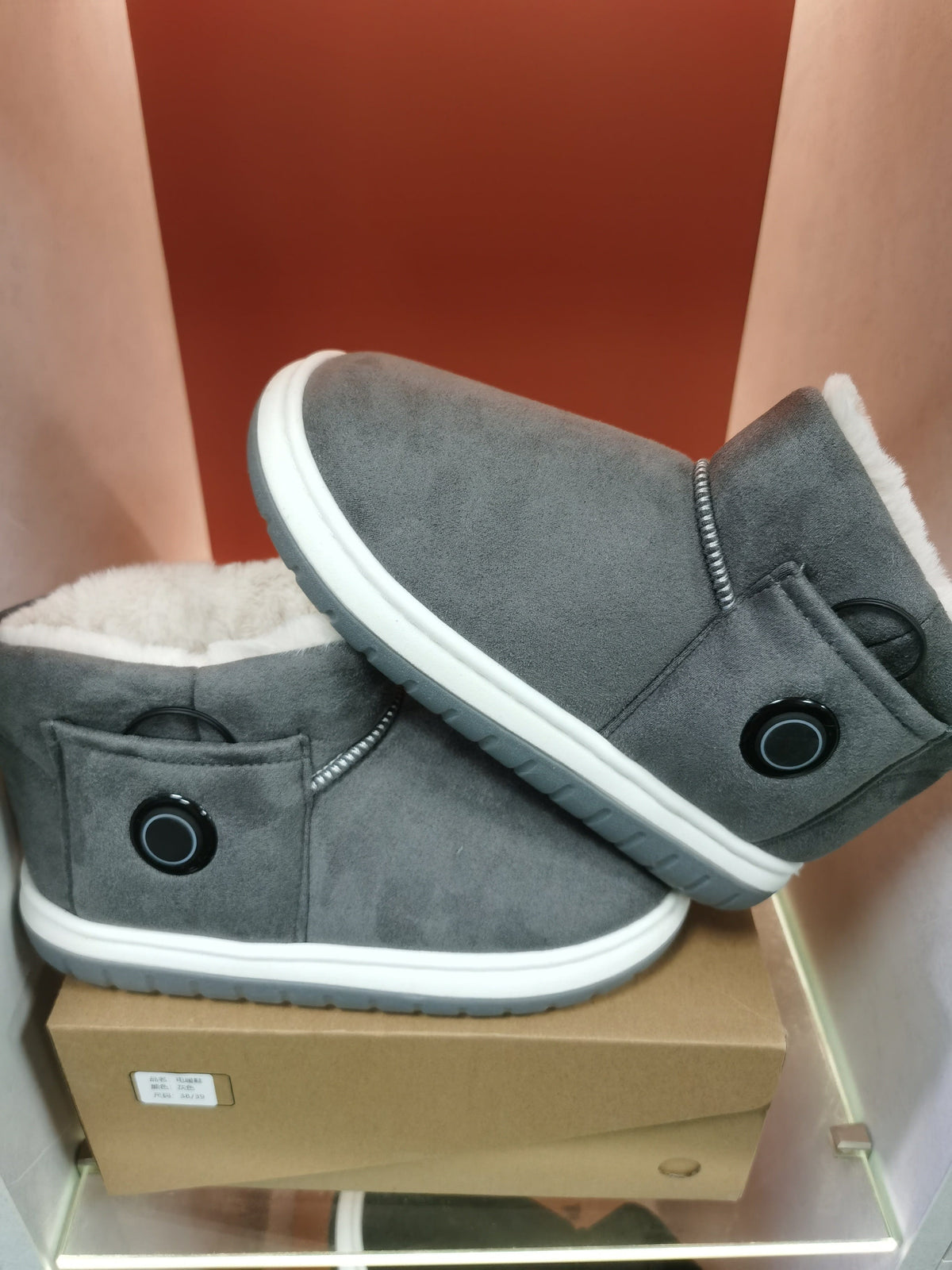 Power Shoes Plush Slip Winter Loafers
