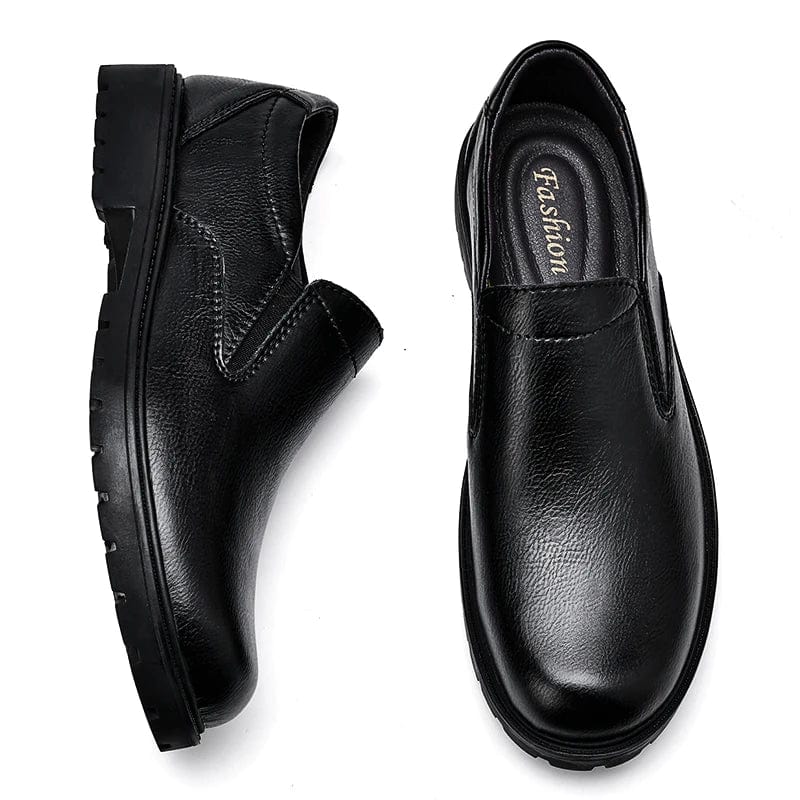 Luxury Brand Retro Loafers Men'S round Head Oxford Shoes Business Formal Casual Shoes Thick Soled Leather Party Wedding Shoes