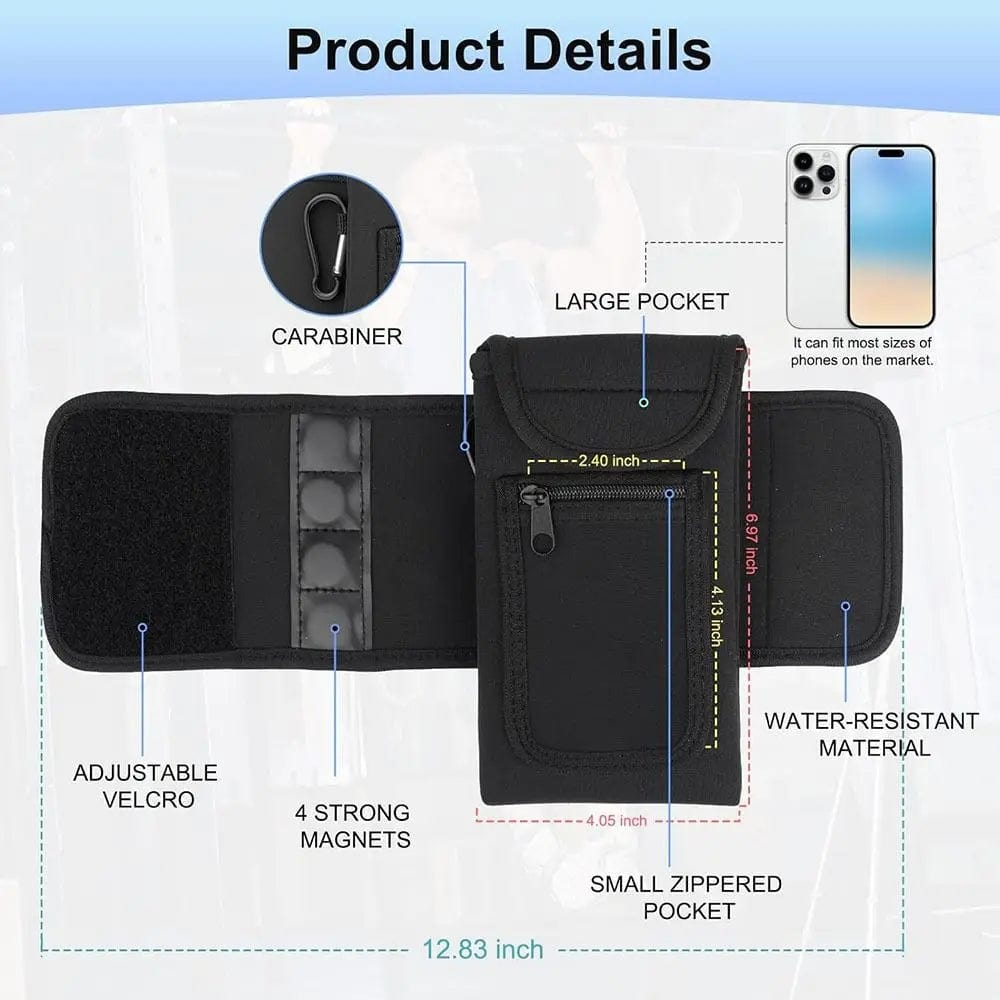Universal Water Bottle Sleeve Portable Elastic Waterproof Elastic Bottle Holder Bag Gym Accessories Magnetic Gym Bag
