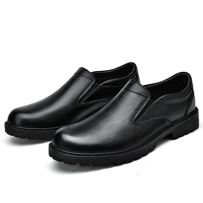Luxury Brand Retro Loafers Men'S round Head Oxford Shoes Business Formal Casual Shoes Thick Soled Leather Party Wedding Shoes