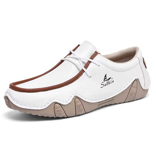 New Casual Shoes for Men Sneakers Handmade Soft Men Loafers plus Size 39-48 Men Moccasins Lightweight Boat Footwear