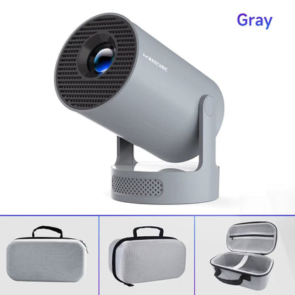 4K HY300 Pro + Projector Built in 5W Speaker 1280*720P Android 11 8000 Lumens Wifi6 BT5.4 Outdoor Portable Projector