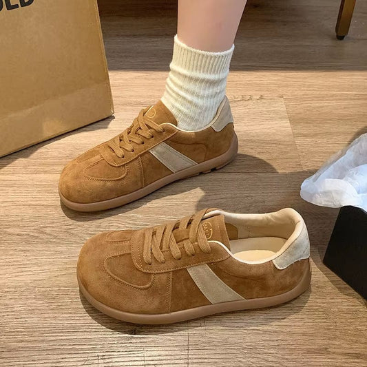 Autumn New Fashion Trend Women'S Casual Shoes College Style Wide Toe Soft Comfortable Flat Shoes Outdoor Casual Sports Shoes