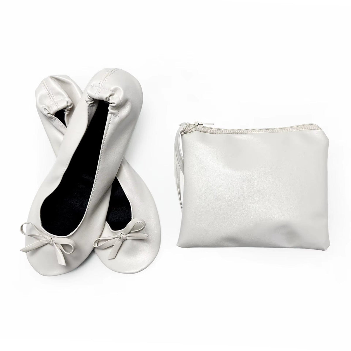 After Patry Shoes Foldable Ballet Flats Portable Travel Fold up Shoe Prom Ballerina Flats Roll up for Bridal Wedding Party Shoes