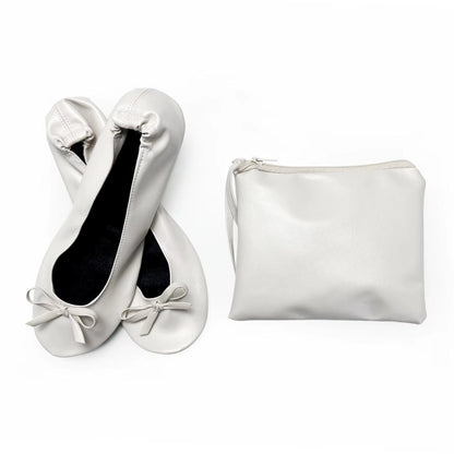 After Patry Shoes Foldable Ballet Flats Portable Travel Fold up Shoe Prom Ballerina Flats Roll up for Bridal Wedding Party Shoes