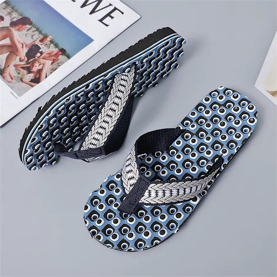 2025 Summer Men Flip Flops New Men'S Shoes Slippers Man Camouflage Fish Spine Sandals Fashion Interior Comfort Beach Garden Shoe