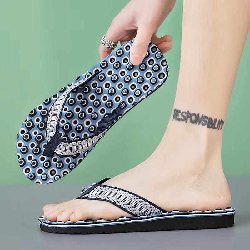 2025 Summer Men Flip Flops New Men'S Shoes Slippers Man Camouflage Fish Spine Sandals Fashion Interior Comfort Beach Garden Shoe