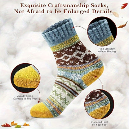 SnugStep™ Color Block Socks – Soft, Breathable Comfort for Every Step