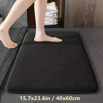 Thick Solid Color Flannel Non-Slip Area Rug for Home