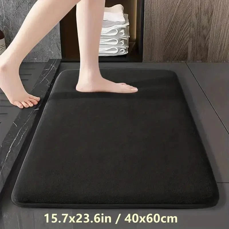 Thick Solid Color Flannel Non-Slip Area Rug for Home