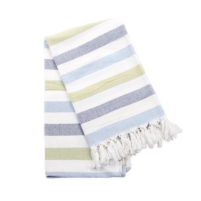 Turkish Sports™ Sauna & Beach Towel - Extra Large Terry Cloth with Tassel
