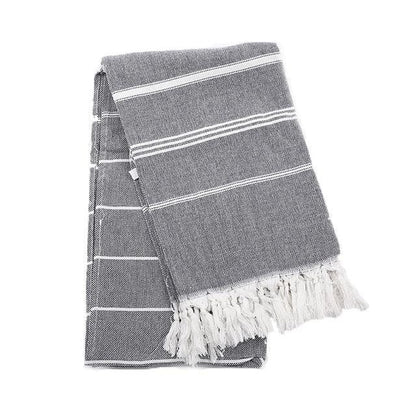 Turkish Sports™ Sauna & Beach Towel - Extra Large Terry Cloth with Tassel