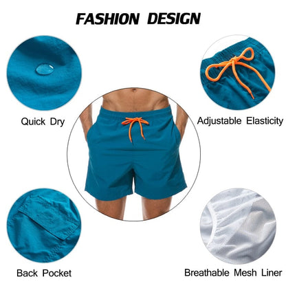 Unleash Your Beach Style: Man Swimwear Swim Shorts for Ultimate Comfort and Style!