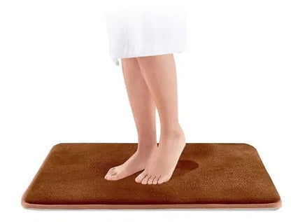 Thick Solid Color Flannel Non-Slip Area Rug for Home