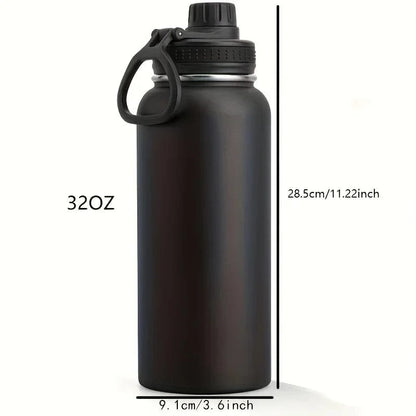 HydraVault™ 32oz Insulated Steel Flask – Stay Hot or Cold for Hours, Wherever You Go!