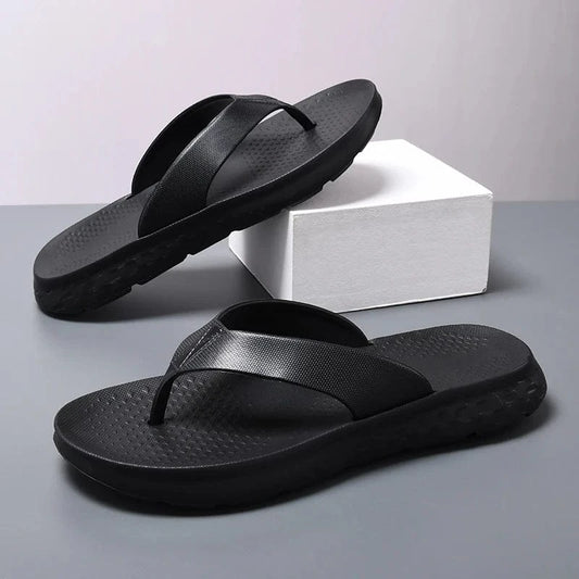 Cushion Men'S Flip Flop Exposed Toes Lightweight Men'S Beach Shoes with Arch Support Comfortable Casual Sandals Slippers for Men