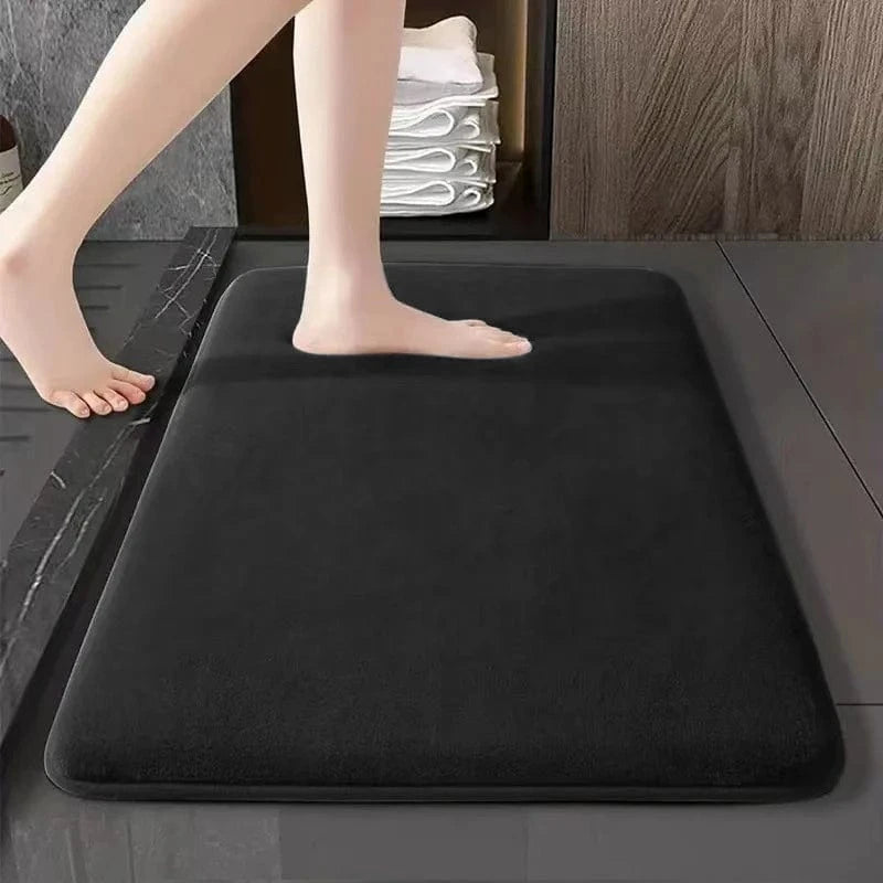 Thick Solid Color Flannel Non-Slip Area Rug for Home