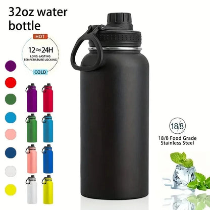 HydraVault™ 32oz Insulated Steel Flask – Stay Hot or Cold for Hours, Wherever You Go!
