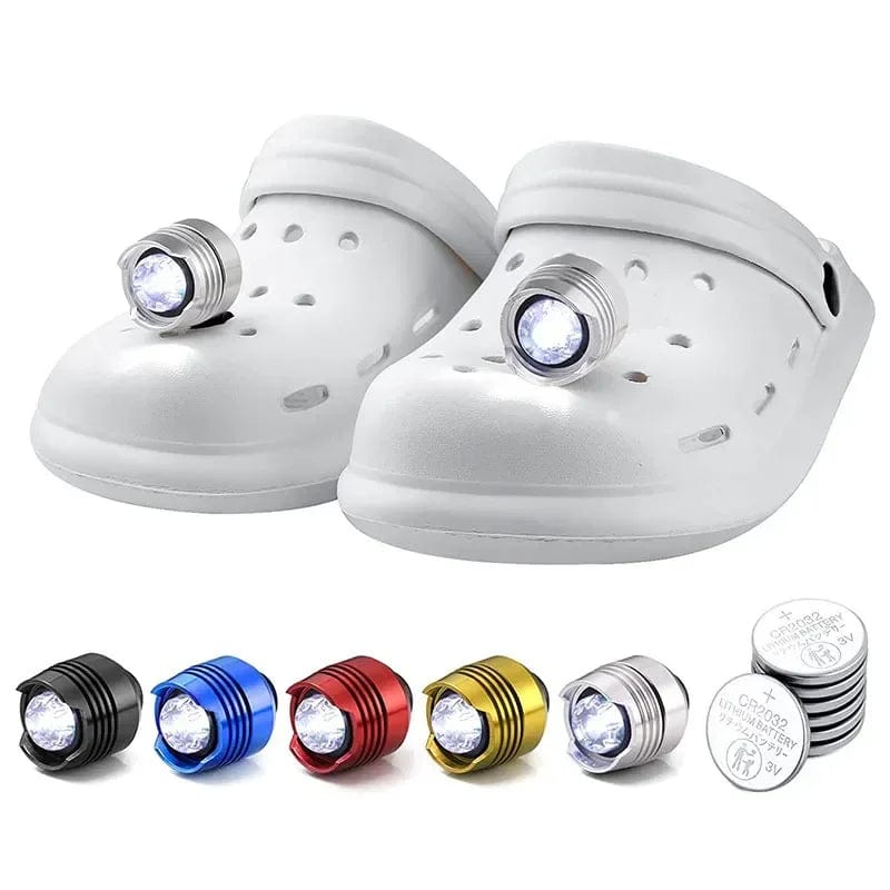 IllumiCharms™: Adventure-Ready Race Croc Flashing Lights - Illuminate Your Path