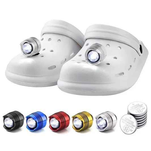IllumiCharms™: Adventure-Ready Race Croc Flashing Lights - Illuminate Your Path