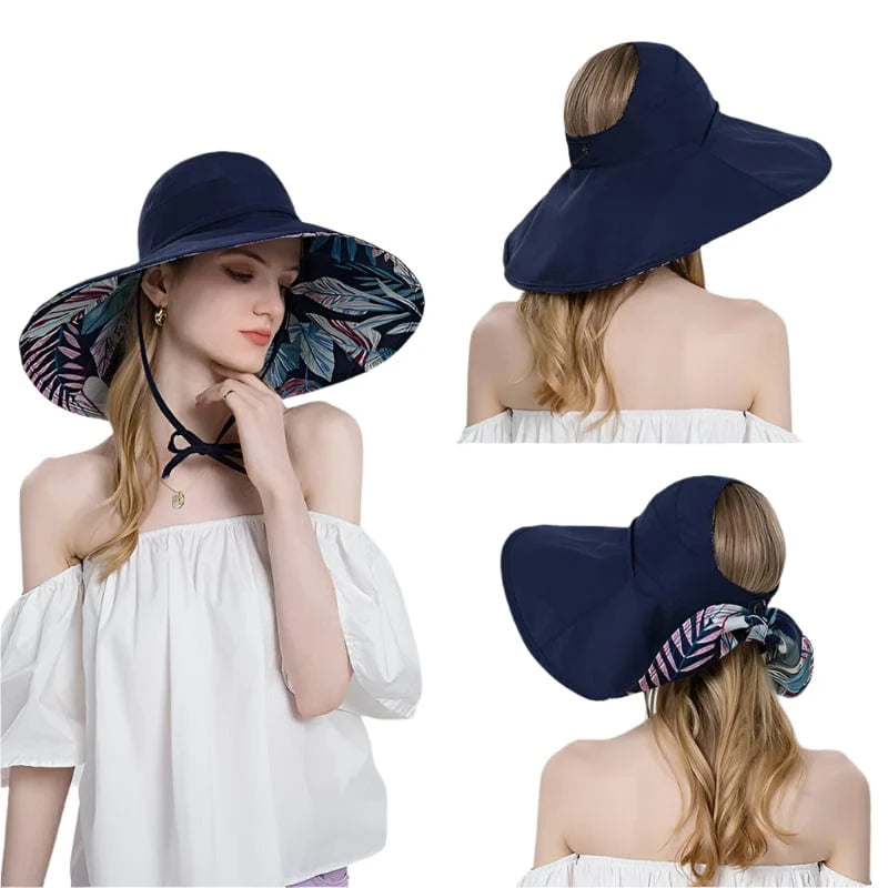 SunGuard™ 50 UPF+ Cotton Boho Shield Hat – Stay Stylishly Protected with 360° Sun Defense!