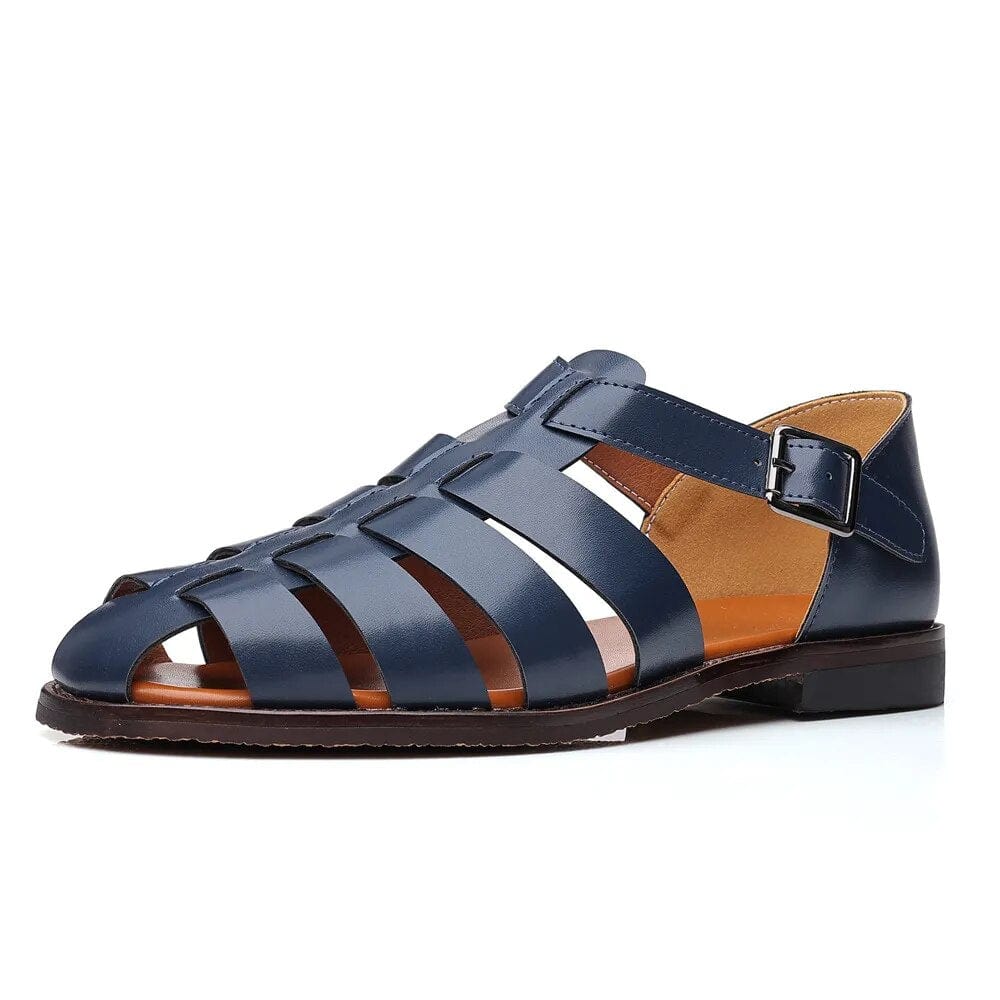 Hallouma Leather Sandals Men Trendy Summer Roman Shoes