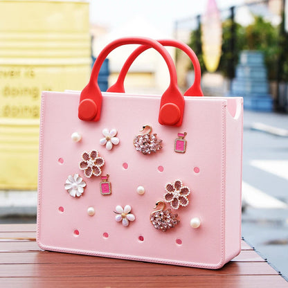 SunSplash Chic™ Soft Silicone Beach Tote - Personalized Elegance for Every Occasion