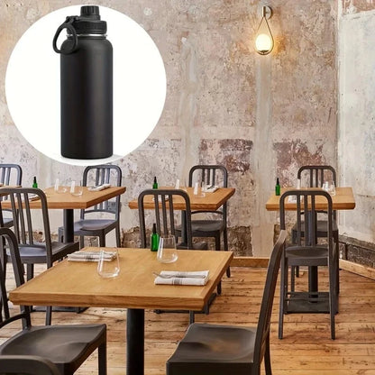 HydraVault™ 32oz Insulated Steel Flask – Stay Hot or Cold for Hours, Wherever You Go!