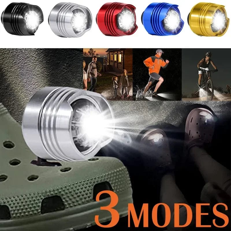 IllumiCharms™: Adventure-Ready Race Croc Flashing Lights - Illuminate Your Path