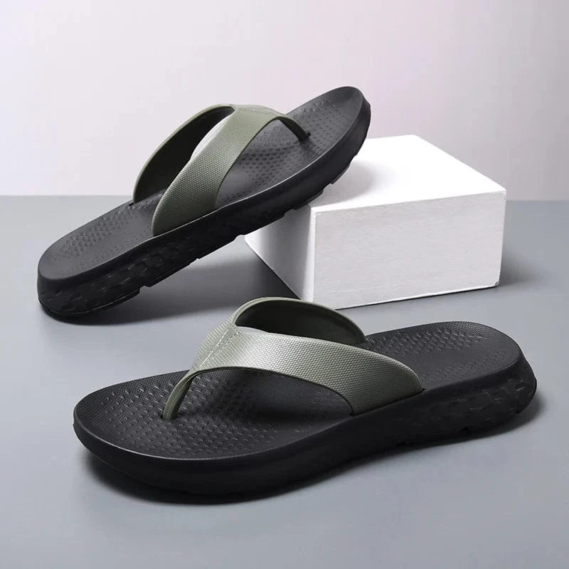 Cushion Men'S Flip Flop Exposed Toes Lightweight Men'S Beach Shoes with Arch Support Comfortable Casual Sandals Slippers for Men