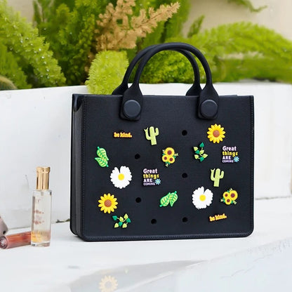 SunSplash Chic™ Soft Silicone Beach Tote - Personalized Elegance for Every Occasion