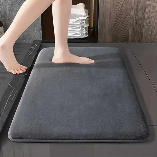 Thick Solid Color Flannel Non-Slip Area Rug for Home