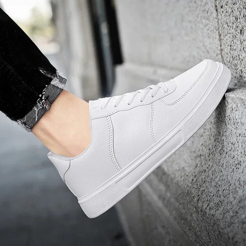 SkateFlex™ Classic Leather Sneakers - Unisex Comfort & Style