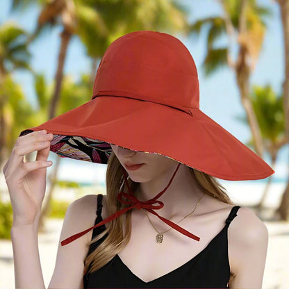 SunGuard™ 50 UPF+ Cotton Boho Shield Hat – Stay Stylishly Protected with 360° Sun Defense!