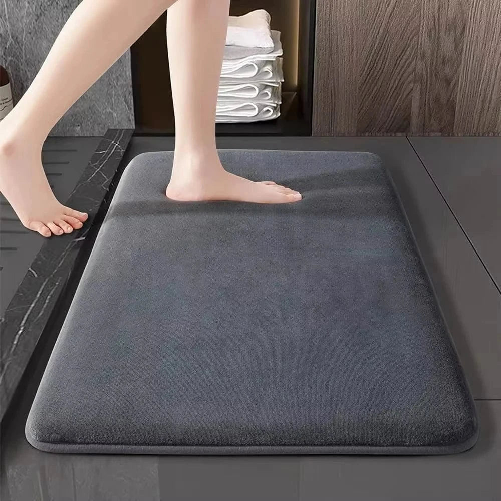 Thick Solid Color Flannel Non-Slip Area Rug for Home