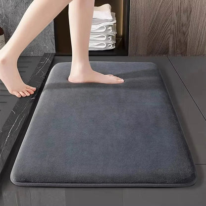 Thick Solid Color Flannel Non-Slip Area Rug for Home
