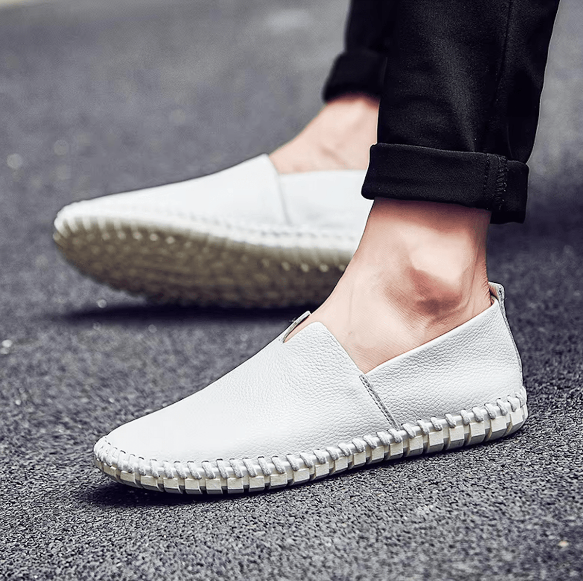 LuxeStride™ Premium – Elevate Your Every Step with Genuine Leather Loafers!