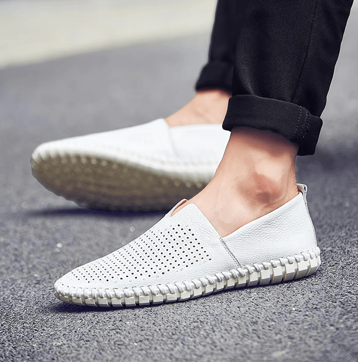 LuxeStride™ Premium – Elevate Your Every Step with Genuine Leather Loafers!