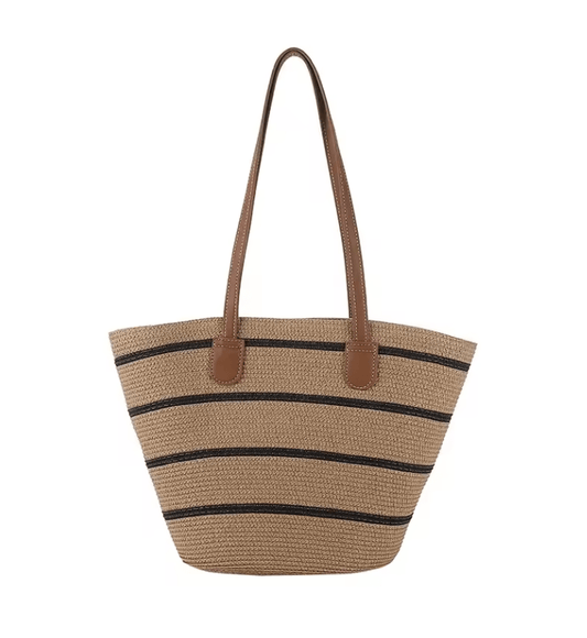 StrawChic™ – The Ultimate Large Capacity Woven Tote for Effortless Style & Function!