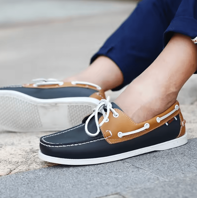 Nautivale™ Classic Leather Boat Shoes – Timeless Style, All-Day Comfort, Built for Every Occasion