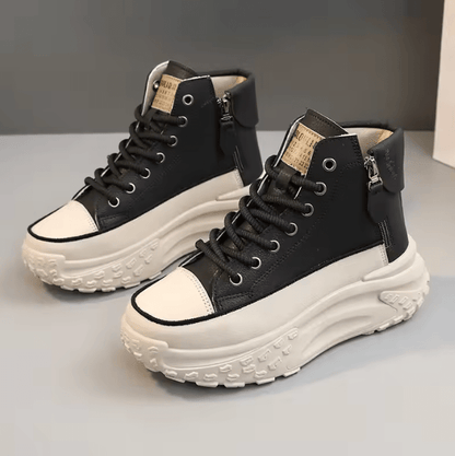 GlamStep™ High-Top Sneakers – Elevate Your Style, Empower Every Step!