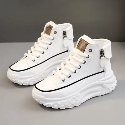 GlamStep™ High-Top Sneakers – Elevate Your Style, Empower Every Step!