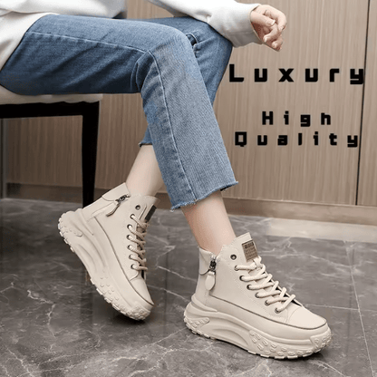 GlamStep™ High-Top Sneakers – Elevate Your Style, Empower Every Step!