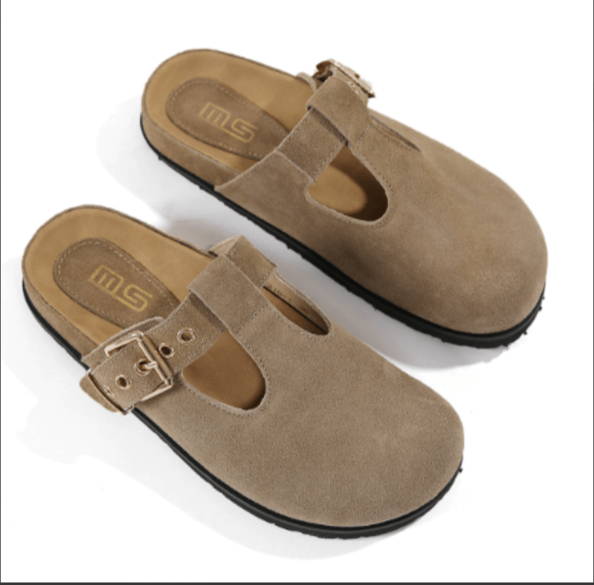 Dream Pairs Women'S Comfortable Mary Jane T-Strap Cut-Out Adjustable Strap Arch Support Slip-On Casual Mules Clogs Fall Autumn Summer
