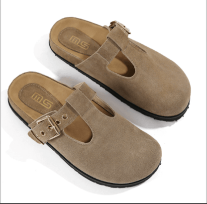 Dream Pairs Women'S Comfortable Mary Jane T-Strap Cut-Out Adjustable Strap Arch Support Slip-On Casual Mules Clogs Fall Autumn Summer
