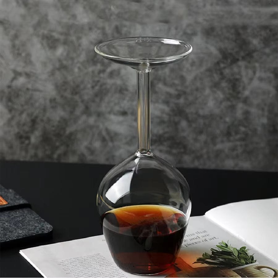 Unique 1Pc 13.5Oz Inverted Wine Glass,Ideal for Spirits & Cocktails, Home Bar and Restaurant ,Enhance Your Beverage Experience