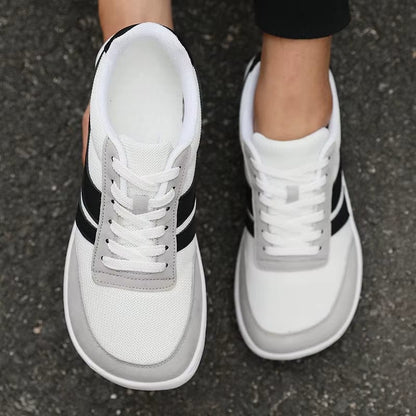New Wide Toe Men Shoes Casual Versatile Soft Sole Wide Last Shoes Walking Sneakers Breathable Mesh Comfortable Barefoot Shoes