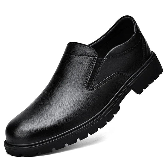 Luxury Brand Retro Loafers Men'S round Head Oxford Shoes Business Formal Casual Shoes Thick Soled Leather Party Wedding Shoes